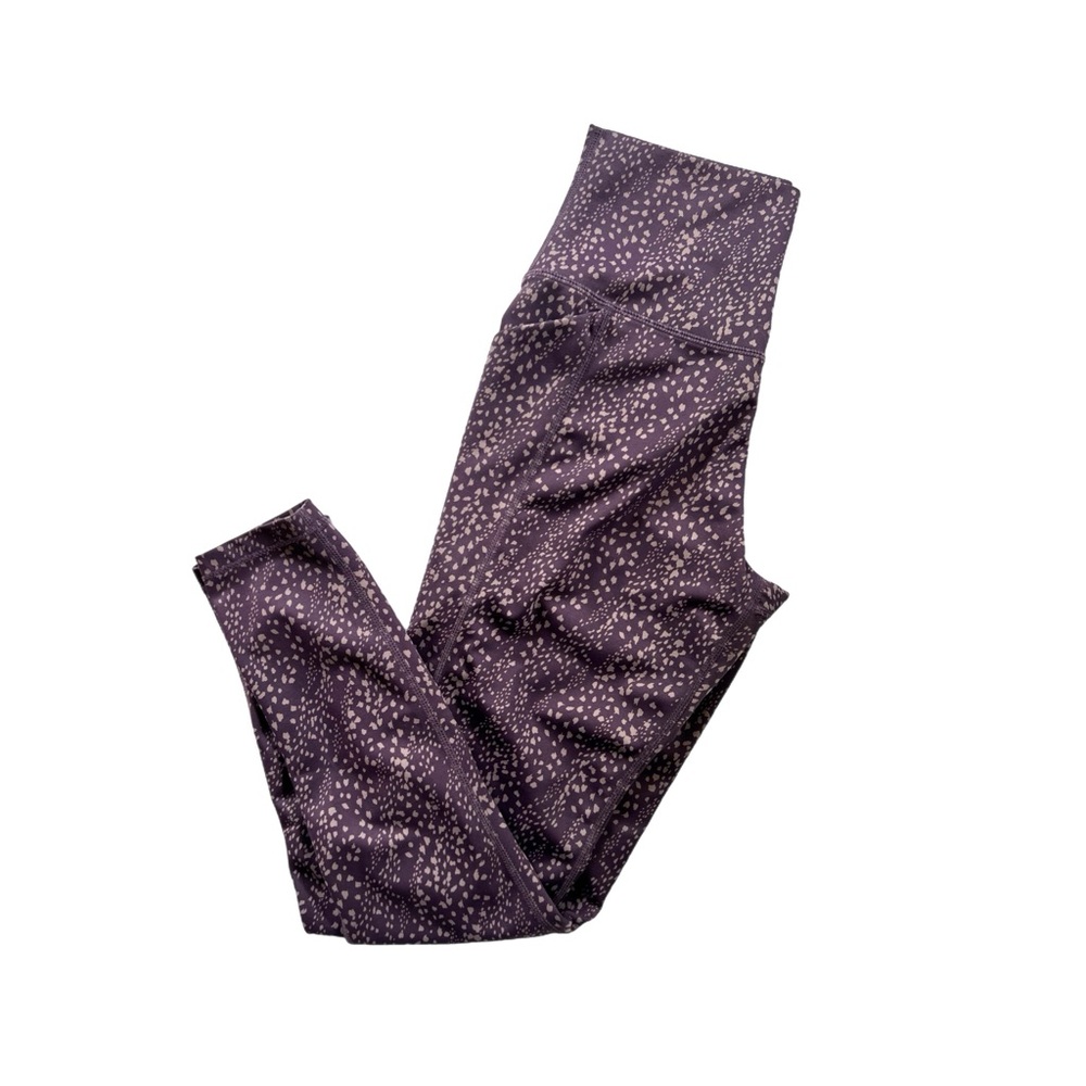Senita Athletics Purple Patterned Leggings
